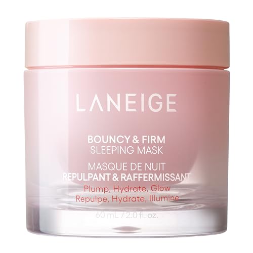 LANEIGE Bouncy and Firm Sleeping Mask: Revitalize, Smooth, Peony & Collagen Complex, Barrier-Boosting Hydration - beauty k-side