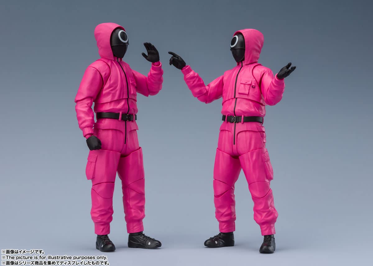 TAMASHII NATIONS - Squid Game - Masked Worker/Masked Manager, Bandai Spirits S.H.Figuarts Action Figure