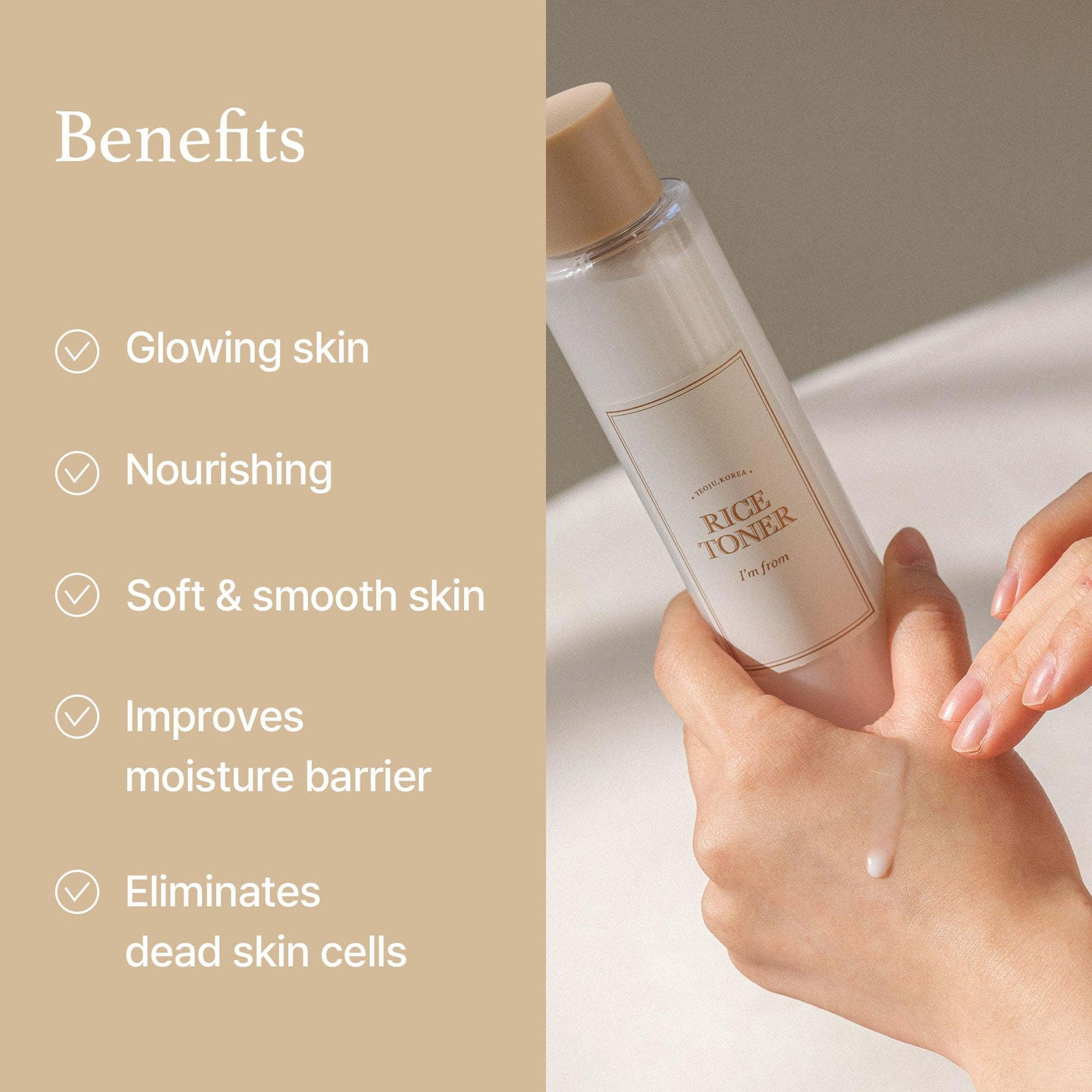 Rice Toner | Milky Toner for Glowing Skin, 77.78% Rice Extract from Korea - beauty k-side